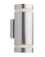 Wessex 2 Light Wall Bracket Cylinder IP44 LED, Stainless Steel  | LV1802.0173