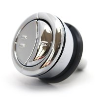 Wirquin Jollyflush Dual Flush Chrome Push Button, Toilet Flushing Button 10717795