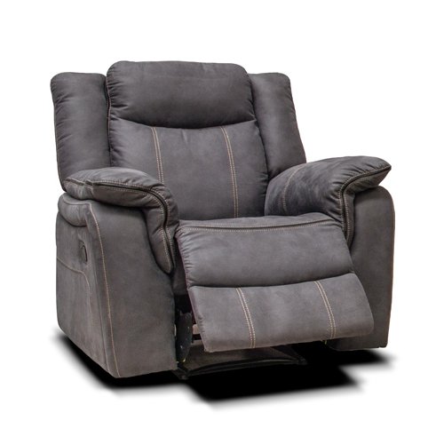 Argentina Fabric Recliner - Charcoal
