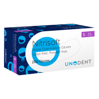 Unodent Nitrisoft Blue Nitrile Gloves Small (Pack of 200)