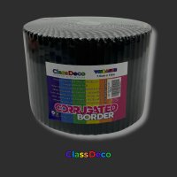Corrugated Border - "Vibrance" Black (15m) 