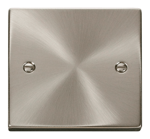 Click Deco 1G Blank Plate Satin Chrome VPSC060