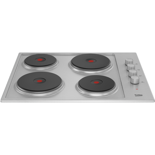 Beko HIBE64101X 60cm Solid Plate Hob Stainless Steel 3