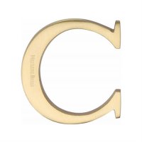 C1565-2-C-SB - Heritage Brass Alphabet B Pin Fix 51mm (2) Satin Brass Finish