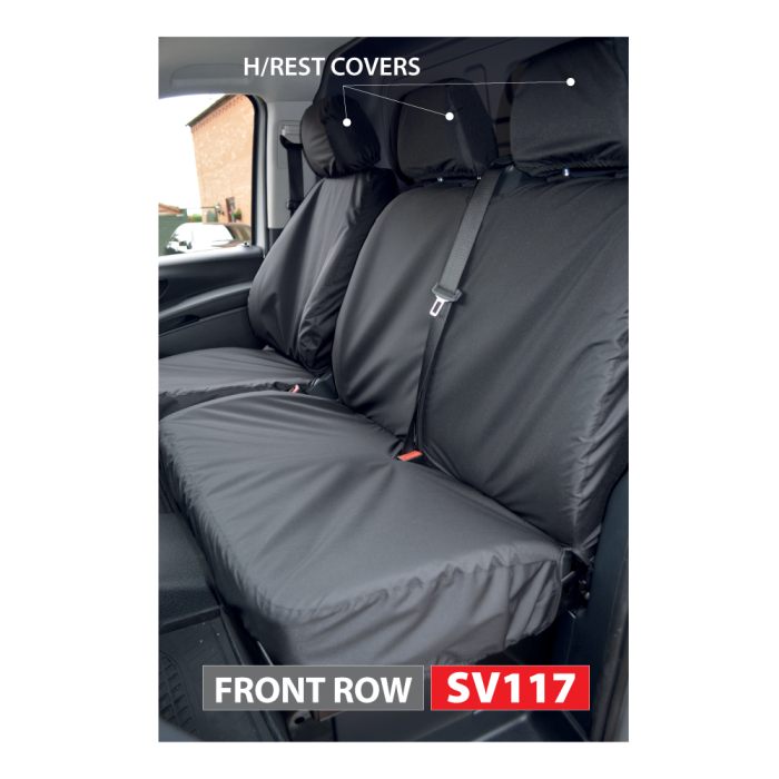 Mercedes Vito Seat Covers (Front Row 3 Seater) 2015+
