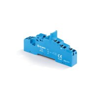 97.P1SPA Finder 97 Series 1P Blue Din Rail Socket Push In Terminals