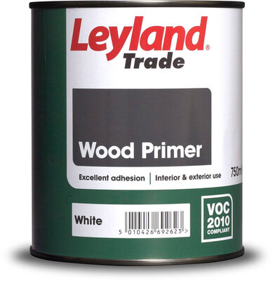 Leyland Wood Primer Paint White 750ml