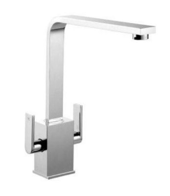 Rangemaster Quadrant Dual Lever Monobloc Tap Brushed Finish TQC1BF/