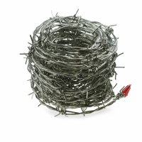 15m Galvanised Barbed Wire 2ply 4 Point