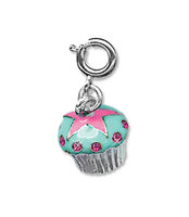 CHARM IT Blue Cupcake Charm. (Priced in singles, order in multiples of 6)
