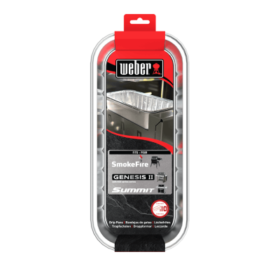 Weber Drip Pans 6498 Fits Pellet Summit and Genesis II 4 and 6 Burner