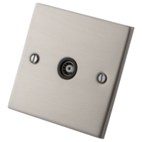 1 Gang TV Outlet  Stainless Steel Switch