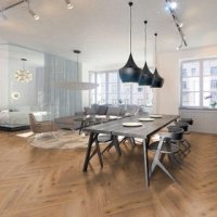 19063 - Alcazar Knotty Oak 8mm 665 x 133mm AC4 - Price Per Sq. Yard.