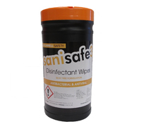 Sanisafe 3 Disinfectant Wipes Blue (Tub of 200)