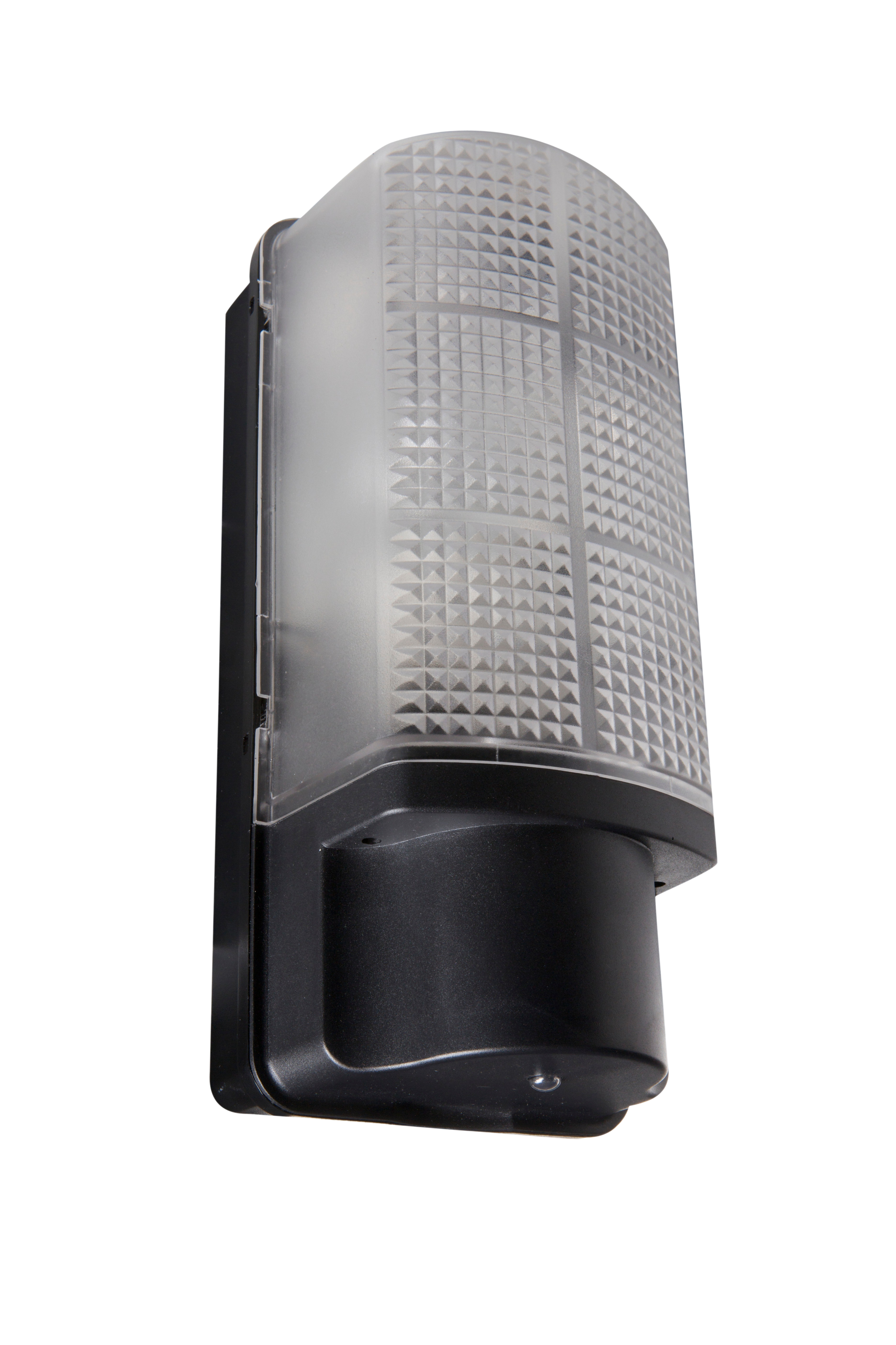 WHITESTAR 60W bulkhead with Photocell, IP44, White