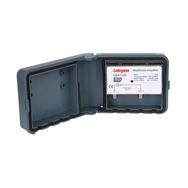 Labgear 1-In 1-Out Fixed Gain Masthead UHF Pre-Amplifier