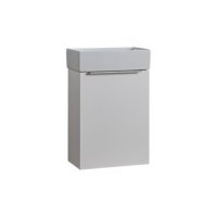 Tucker French Amersham 400mm Wall Mounted Single Door Cloakroom Basin Unit Gloss White