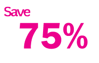 Save 75 Percent