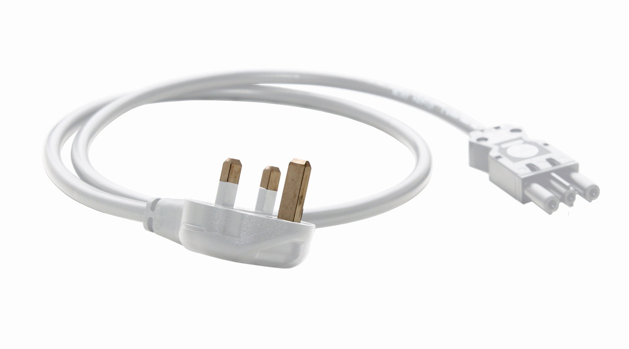 CMD 1m Starter Mains Cable GST 3pole Wieland to 13a Plug White