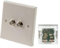 Double F-Type Wall Plate