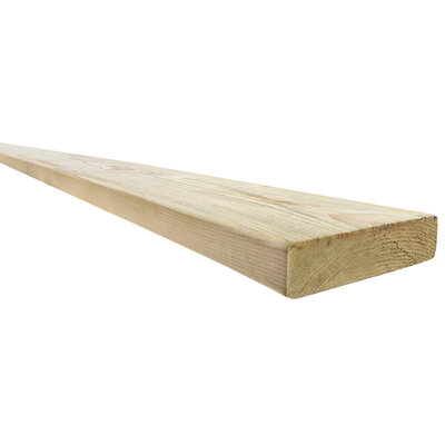 C24 Treated Reg and Graded Carcassing Timber FIN 195x45mm x 3.6m (8x2in)