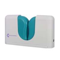 Walking Stick Holder is available in light grey with Turquoise fingers.