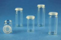 Vials 60ml Glass Rolled Rim Snap Cap PK84