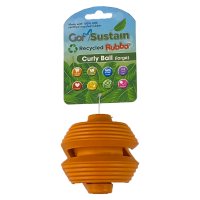 Gor Sustain Rubba Curly Ball Large Orange 10.5cm