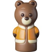 Decorated milk choc Christmas figures in acetate tube - 24 x 10g