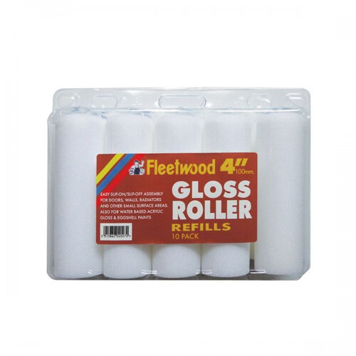 Fleetwood 4"  Gloss Roller Refill 10 Pack