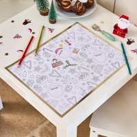 Festive Friends Colour In Place Mats - Pack of 4