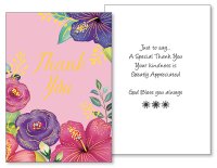 Card/Thank You - 3 Dimensional   (22528)