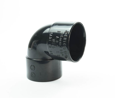 Polypipe 32mm WS15 Black 90 Degree Bend