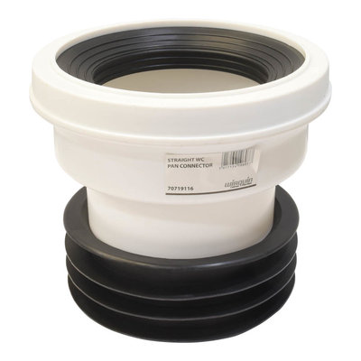 Polypipe 110mm Straight WC Connector Grey