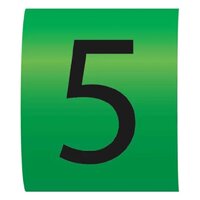 Number 5 Green Easi-Mark Cable Marker 2.5mm Size B