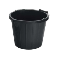 15L Black Industrial Bucket