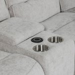Louise Manual Recliner Corner Unit - Grey 3