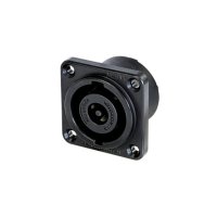 Neutrik 8 Pole Metal SpeakON Chassis Mount Connector - BlackSize G