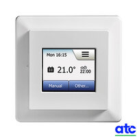 Digital Touchscreen Thermostat for underfloor heating with floor sensor. 16A 3600W up to 22m&sup2;