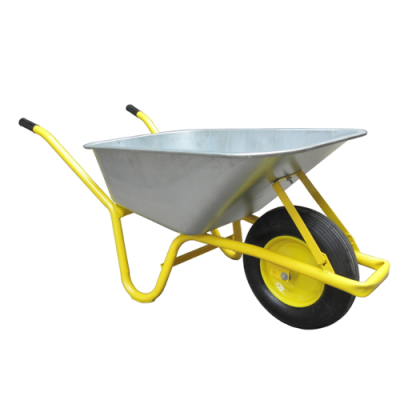 Construct Plus 100 litre Wheelbarrow Yellow Frame