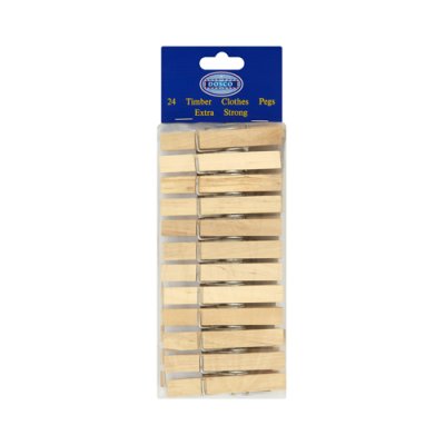 Dosco Timber Clothes Pegs (24)