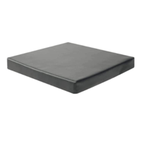 The harley comfort cushion is durable and comfortable. The leatherette effect black vinyl cover is 2 way stretch and water resistant.