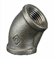 CRANE BLACK 4" 155 45DG FEMALE TO FEMALE ELBOW
