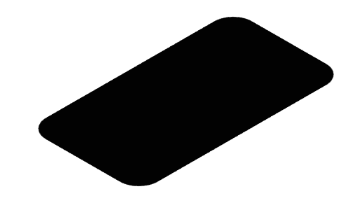 RIMINI 100CM HPL COUNTER TOP BLACK MOON