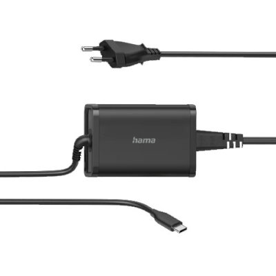 Hama Universal 65W USB-C Charging Notebook Power Supply Unit - Black | 441928 1