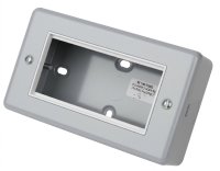 SM2G4MP, 2 Gang 4 Module Metal Clad Plate