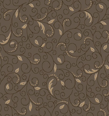 CONTESSA SCROLL LEAF SAND/BROWN 4M