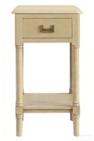 Light Oak Side Table 1 Drawer 1 Shelf 33x33x66cm