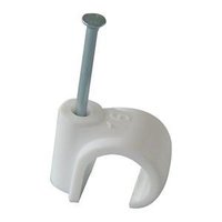 R16 Round Cable Clips White