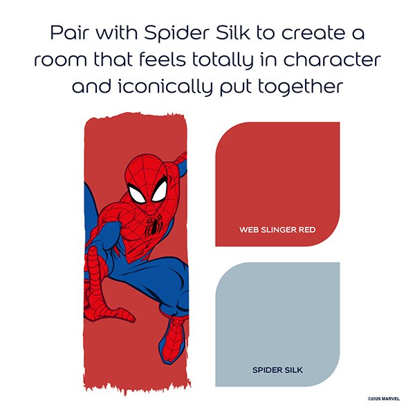 Dulux Easycare Spiderman Web Slinger Red Colour Combinations